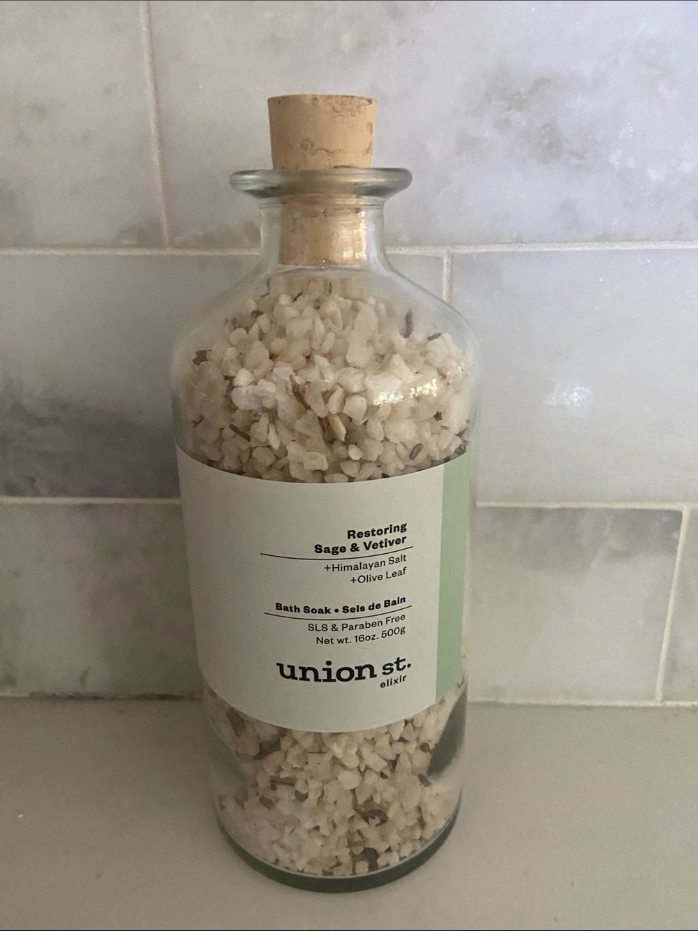 Union St. Restoring Sage & Vetiver Bath Soak - Cream